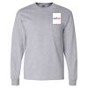 Ultra Cotton Long Sleeve T-Shirt with a Pocket Thumbnail