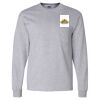 Ultra Cotton Long Sleeve T-Shirt with a Pocket Thumbnail