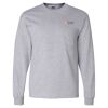 Ultra Cotton Long Sleeve T-Shirt with a Pocket Thumbnail