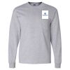 Ultra Cotton Long Sleeve T-Shirt with a Pocket Thumbnail