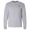 Ultra Cotton Long Sleeve T-Shirt with a Pocket Thumbnail