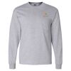 Ultra Cotton Long Sleeve T-Shirt with a Pocket Thumbnail