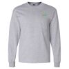 Ultra Cotton Long Sleeve T-Shirt with a Pocket Thumbnail
