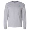 Ultra Cotton Long Sleeve T-Shirt with a Pocket Thumbnail