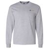 Ultra Cotton Long Sleeve T-Shirt with a Pocket Thumbnail