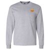 Ultra Cotton Long Sleeve T-Shirt with a Pocket Thumbnail
