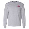 Ultra Cotton Long Sleeve T-Shirt with a Pocket Thumbnail