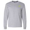 Ultra Cotton Long Sleeve T-Shirt with a Pocket Thumbnail
