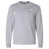Ultra Cotton Long Sleeve T-Shirt with a Pocket Thumbnail