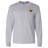 Ultra Cotton Long Sleeve T-Shirt with a Pocket Thumbnail