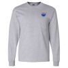 Ultra Cotton Long Sleeve T-Shirt with a Pocket Thumbnail