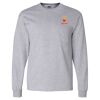 Ultra Cotton Long Sleeve T-Shirt with a Pocket Thumbnail