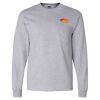 Ultra Cotton Long Sleeve T-Shirt with a Pocket Thumbnail