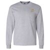 Ultra Cotton Long Sleeve T-Shirt with a Pocket Thumbnail