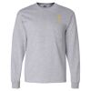 Ultra Cotton Long Sleeve T-Shirt with a Pocket Thumbnail