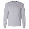 Ultra Cotton Long Sleeve T-Shirt with a Pocket Thumbnail
