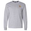 Ultra Cotton Long Sleeve T-Shirt with a Pocket Thumbnail