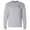 Ultra Cotton Long Sleeve T-Shirt with a Pocket Thumbnail