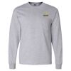 Ultra Cotton Long Sleeve T-Shirt with a Pocket Thumbnail