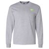 Ultra Cotton Long Sleeve T-Shirt with a Pocket Thumbnail