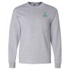 Ultra Cotton Long Sleeve T-Shirt with a Pocket Thumbnail
