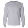 Ultra Cotton Long Sleeve T-Shirt with a Pocket Thumbnail