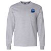 Ultra Cotton Long Sleeve T-Shirt with a Pocket Thumbnail