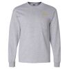 Ultra Cotton Long Sleeve T-Shirt with a Pocket Thumbnail
