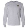 Ultra Cotton Long Sleeve T-Shirt with a Pocket Thumbnail