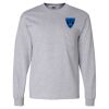 Ultra Cotton Long Sleeve T-Shirt with a Pocket Thumbnail