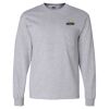 Ultra Cotton Long Sleeve T-Shirt with a Pocket Thumbnail