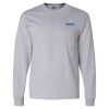 Ultra Cotton Long Sleeve T-Shirt with a Pocket Thumbnail