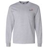 Ultra Cotton Long Sleeve T-Shirt with a Pocket Thumbnail