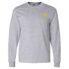 Ultra Cotton Long Sleeve T-Shirt with a Pocket Thumbnail
