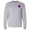 Ultra Cotton Long Sleeve T-Shirt with a Pocket Thumbnail