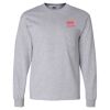 Ultra Cotton Long Sleeve T-Shirt with a Pocket Thumbnail
