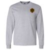 Ultra Cotton Long Sleeve T-Shirt with a Pocket Thumbnail