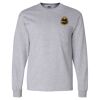 Ultra Cotton Long Sleeve T-Shirt with a Pocket Thumbnail
