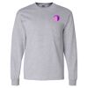 Ultra Cotton Long Sleeve T-Shirt with a Pocket Thumbnail