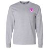 Ultra Cotton Long Sleeve T-Shirt with a Pocket Thumbnail