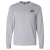 Ultra Cotton Long Sleeve T-Shirt with a Pocket Thumbnail