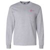 Ultra Cotton Long Sleeve T-Shirt with a Pocket Thumbnail