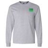 Ultra Cotton Long Sleeve T-Shirt with a Pocket Thumbnail