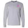 Ultra Cotton Long Sleeve T-Shirt with a Pocket Thumbnail