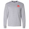 Ultra Cotton Long Sleeve T-Shirt with a Pocket Thumbnail