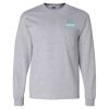 Ultra Cotton Long Sleeve T-Shirt with a Pocket Thumbnail