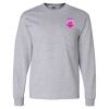Ultra Cotton Long Sleeve T-Shirt with a Pocket Thumbnail