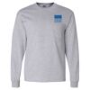 Ultra Cotton Long Sleeve T-Shirt with a Pocket Thumbnail