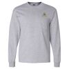 Ultra Cotton Long Sleeve T-Shirt with a Pocket Thumbnail