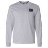 Ultra Cotton Long Sleeve T-Shirt with a Pocket Thumbnail